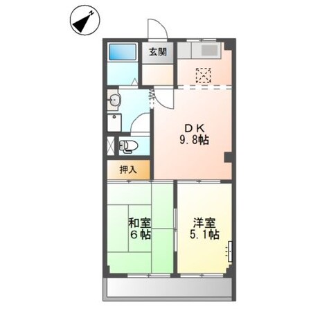 久米田駅 徒歩17分 1階の物件間取画像